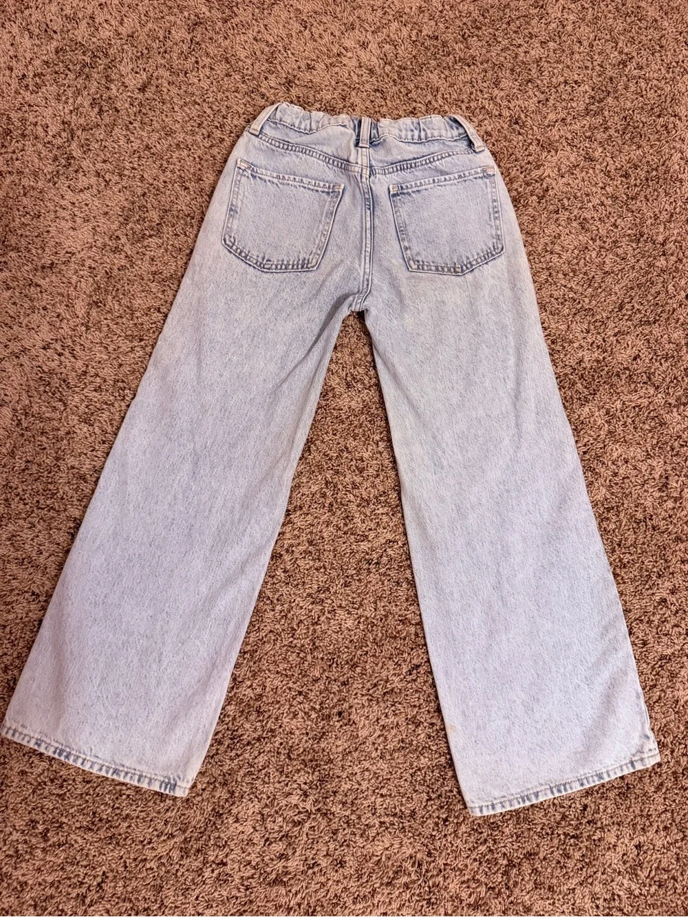 Old Navy Light Blue High-Rise Baggy Wide Leg Jeans